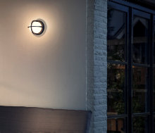 Vägglampa Astilbe Svart Philips